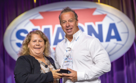 people holding award