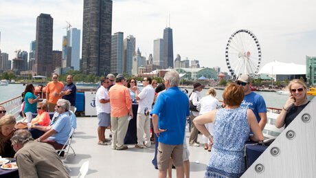 SMACNA members on boat cruise of Chicago